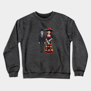 Day of the Dead Couple , Dia De Los Muertos Crewneck Sweatshirt